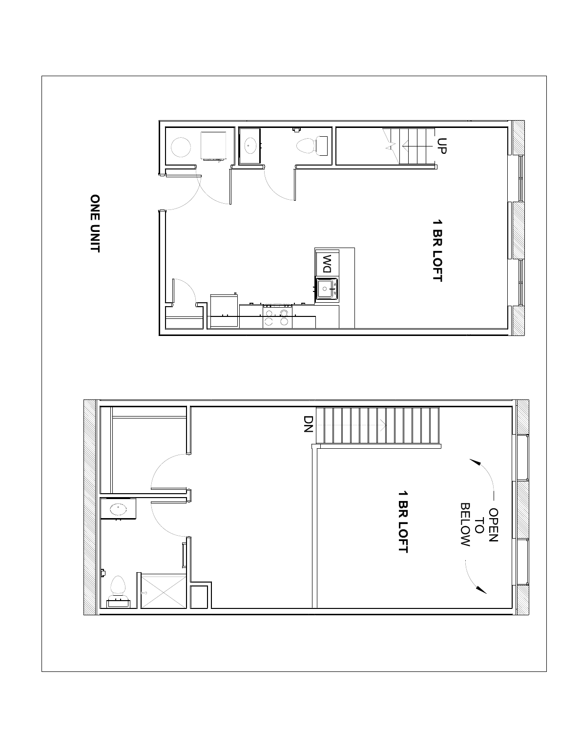 Loft Plan A preliminary architectural layout